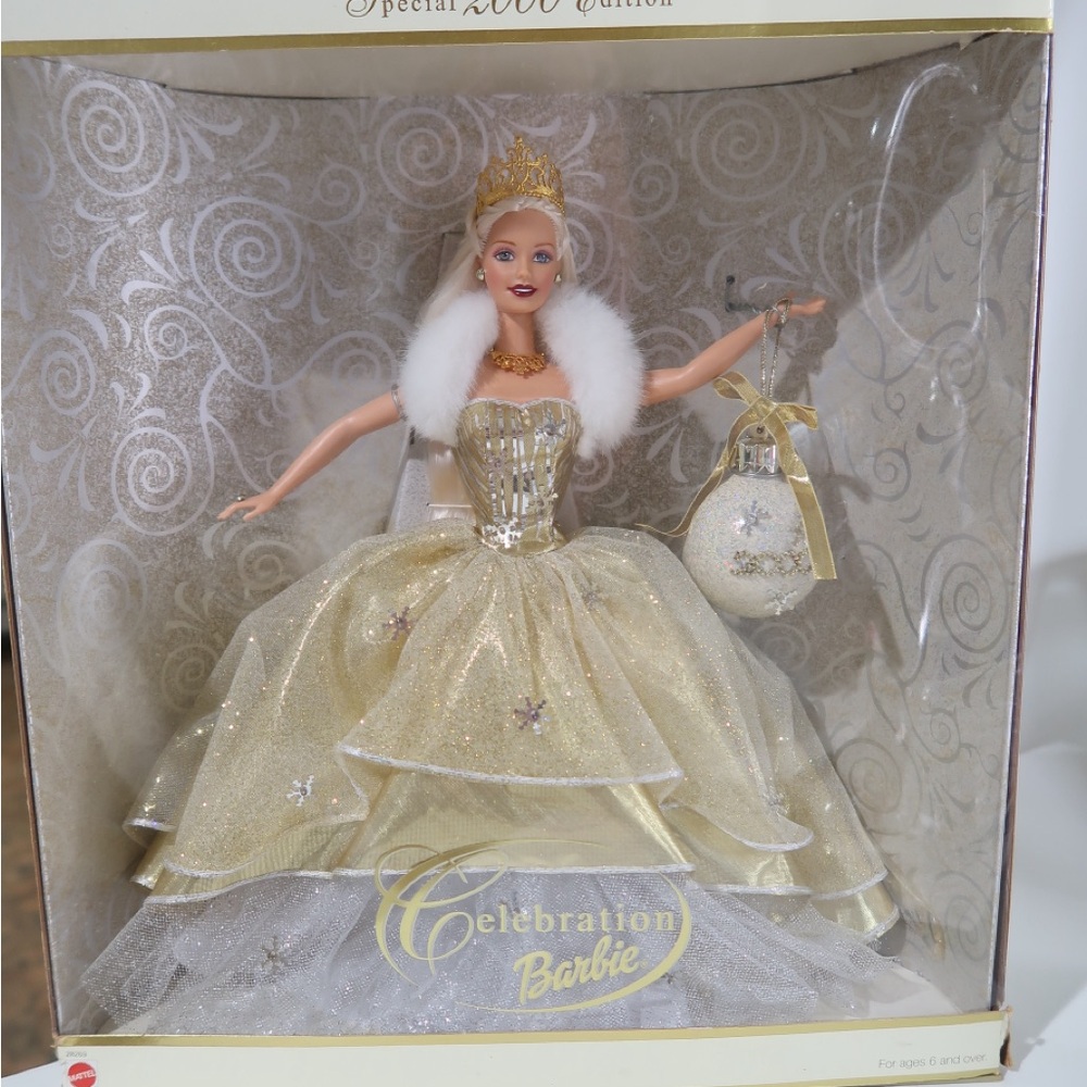 Rare 2000 celebration Barbie- special edition holiday doll (new in box!)